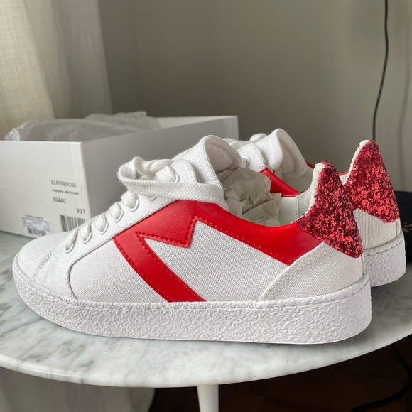Maje white sneakers - 37 - Picture 1 of 9